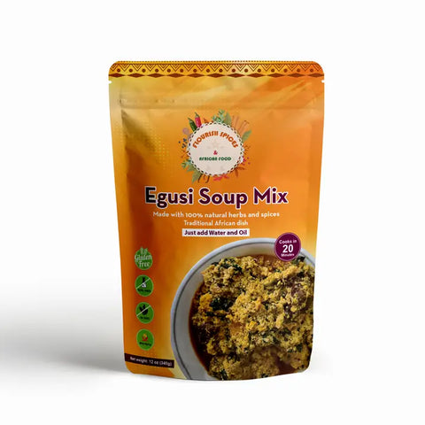 Flourish Spices Egusi/Ground Melon Soup Mix (12 oz)
