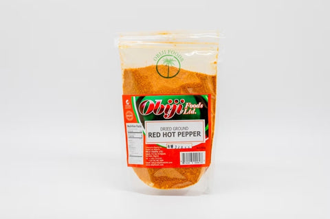 Obiji Dried Ground Red Hot Pepper (8 oz)