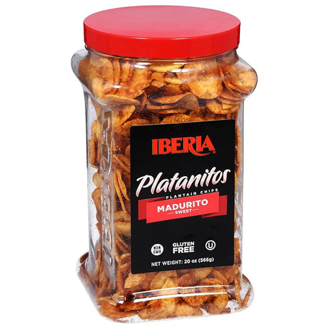 Iberia Platanitos Plantain Chips (Madurito/Sweet) Jar