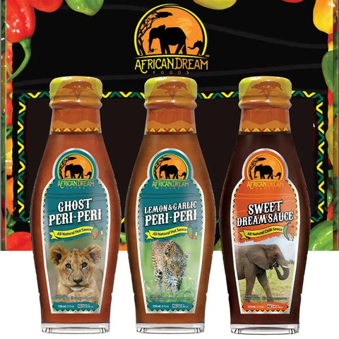 African Dream Spicy Yet Sweet Hot Sauces Gift Set